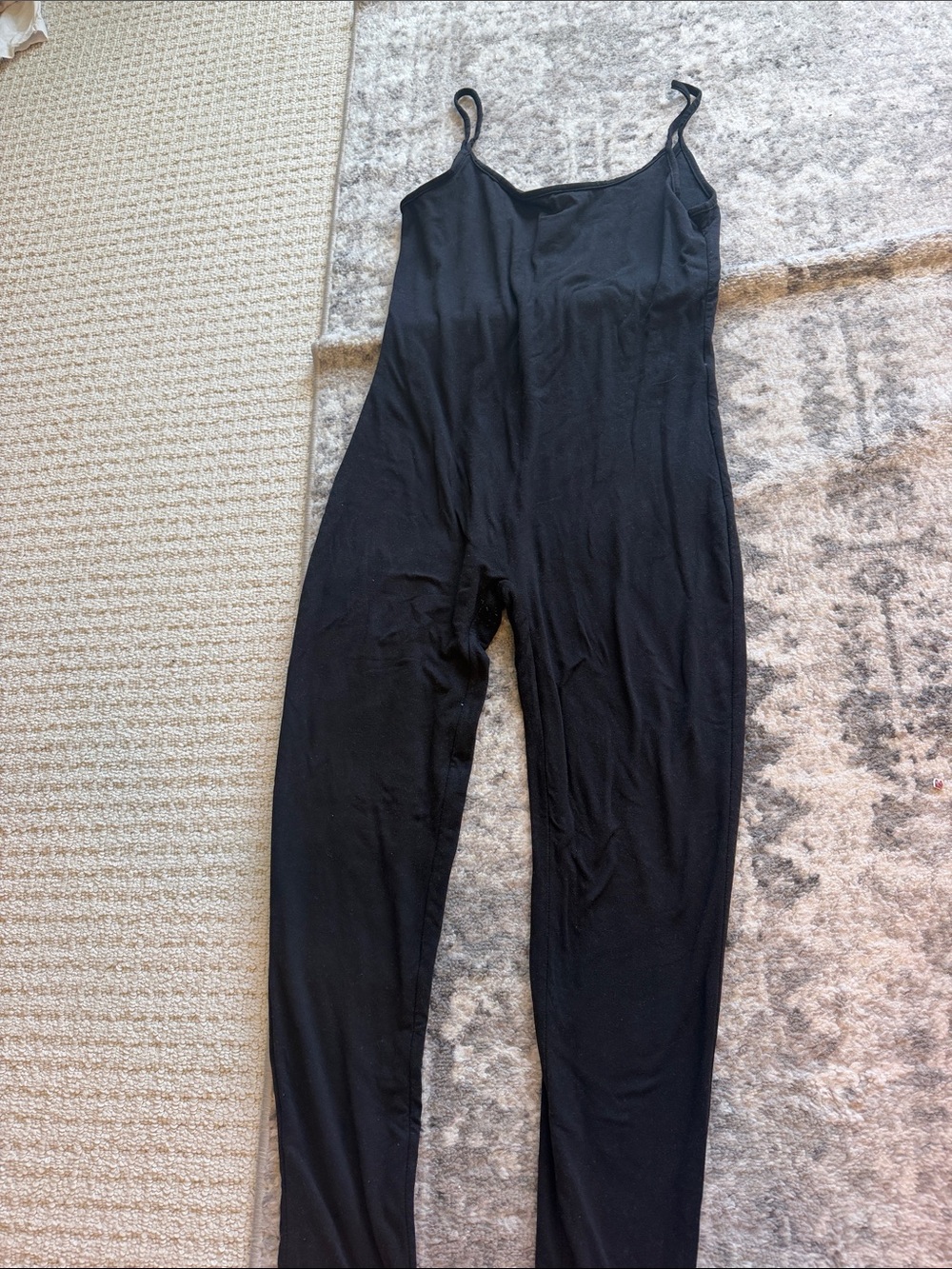 Black Slim Strap Jumpsuit